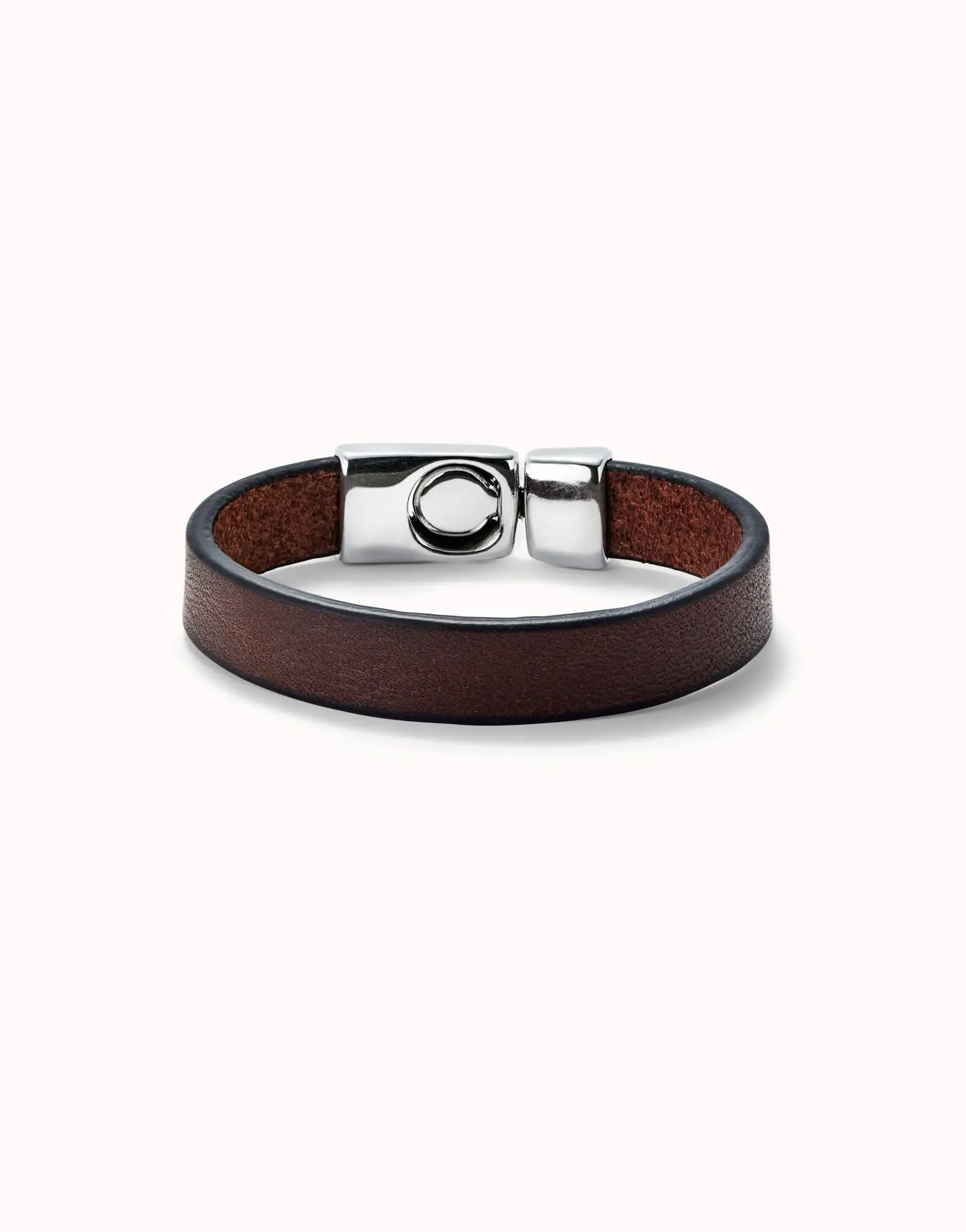 Bracelet en argent plaqué sterling marron naturel PUL2454MARMTL Unode50 Bijoux et accessoires
