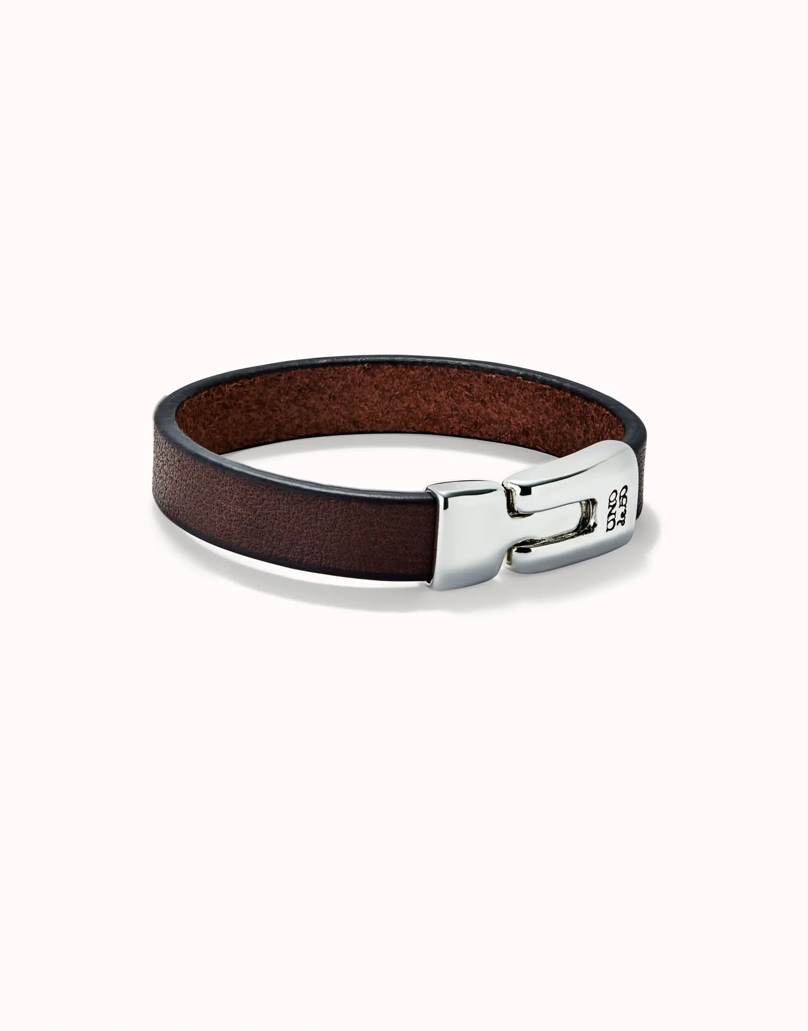 Bracelet en argent plaqué sterling marron naturel PUL2454MARMTL Unode50 Bijoux et accessoires