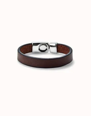 Bracelet en argent plaqué sterling marron naturel PUL2454MARMTL Unode50 Bijoux et accessoires