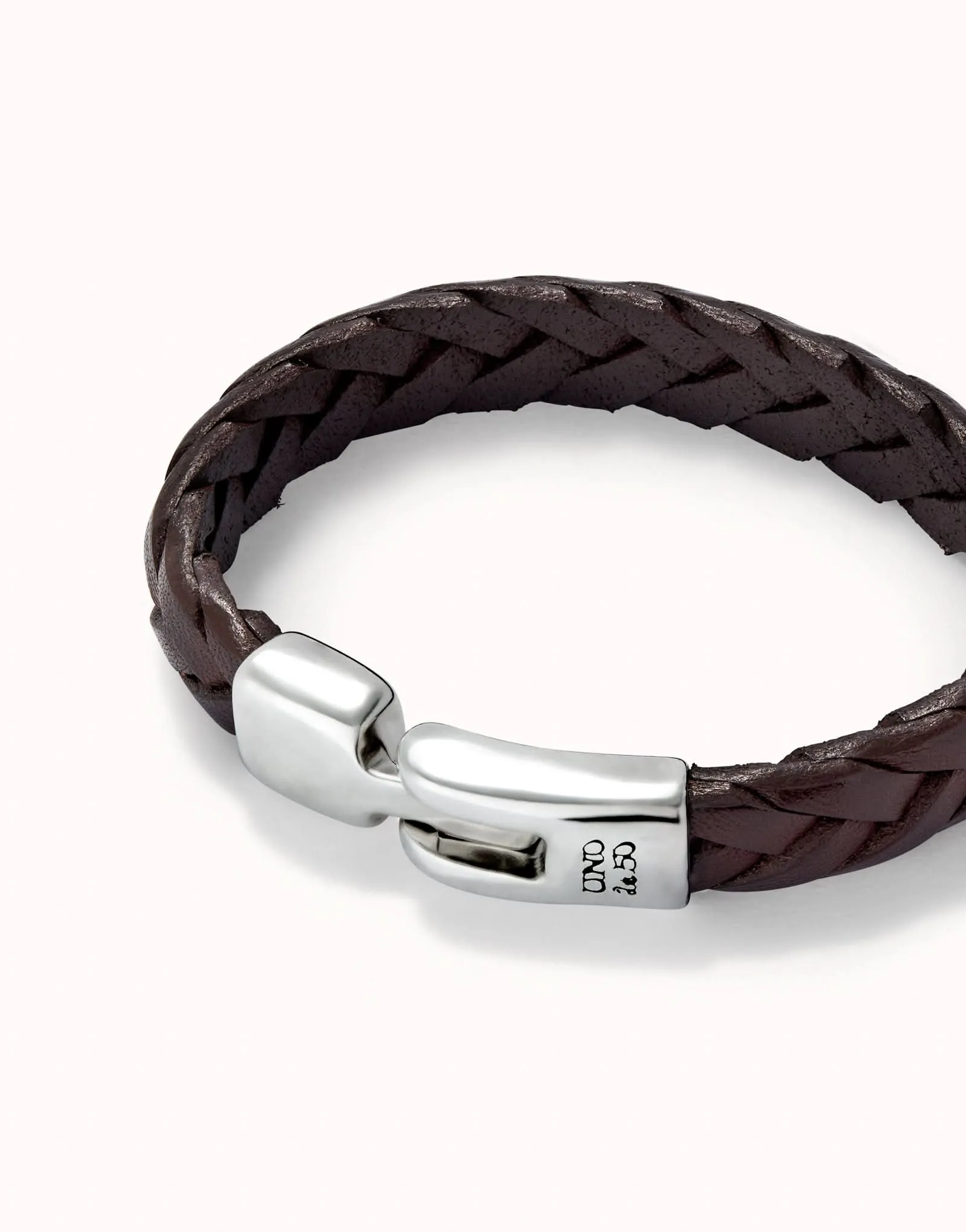 Bracelet en argent plaqué sterling marron naturel PUL2455MARMTLX Unode50 Bijoux et accessoires