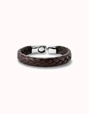 Bracelet en argent plaqué sterling marron naturel PUL2455MARMTLX Unode50 Bijoux et accessoires