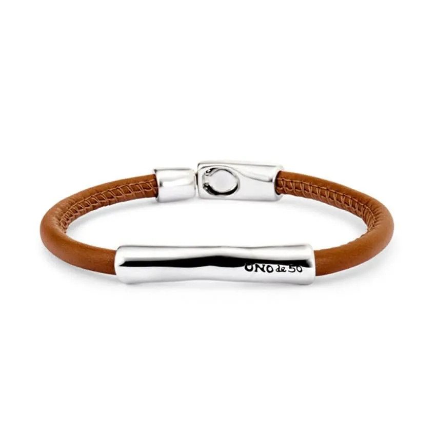Bracelet en argent plaqué sterling brun naturel PUL2462CAMMTL Unode50 Bijoux et accessoires