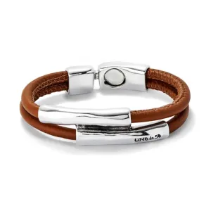 Bracelet en argent plaqué sterling brun naturel PUL2464CAMMTLX Unode50 Bijoux et accessoires