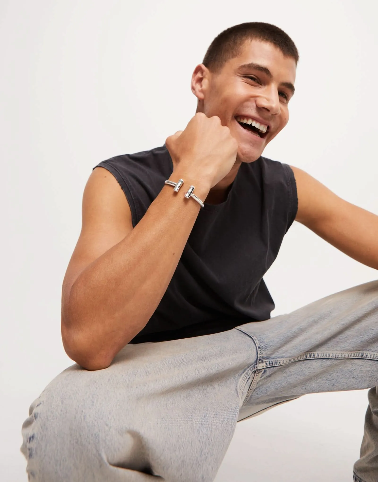 Bracelet en Argent Sterling Plaqué Ser Naturel PUL2443MTL0000 Unode50 Bijoux et Accessoires