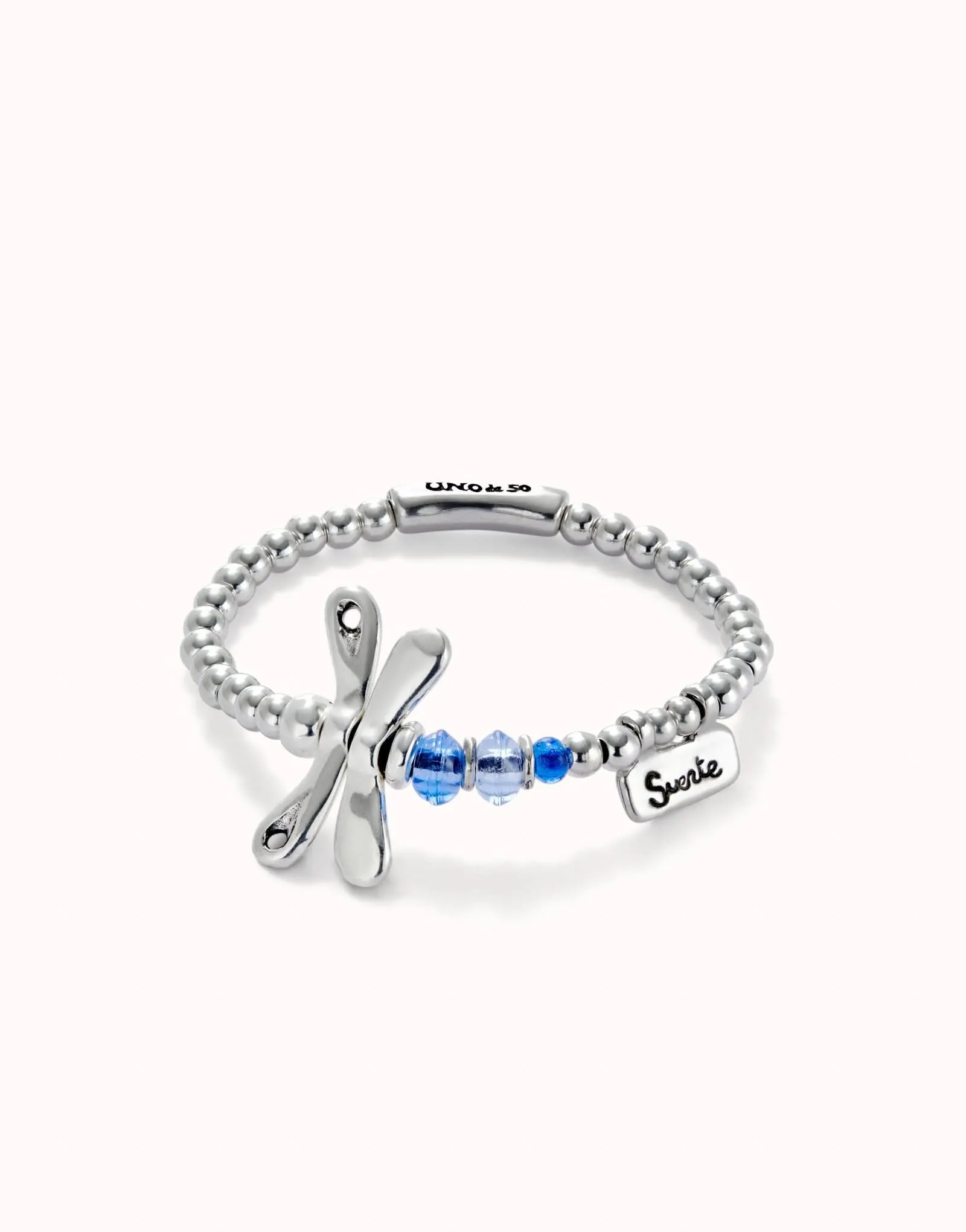 Bracelet en argent plaqué Sterling Ser Rebelde Bleu PUL2475AZUMTL0 Unode50 Bijoux et Accessoires