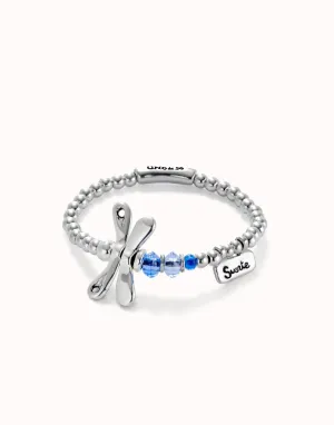 Bracelet en argent plaqué Sterling Ser Rebelde Bleu PUL2475AZUMTL0 Unode50 Bijoux et Accessoires