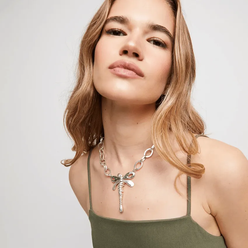 Chaîne en argent plaqué Sterling Ser Rebelde COL1949MTL0000U Bijoux et Accessoires Unode50