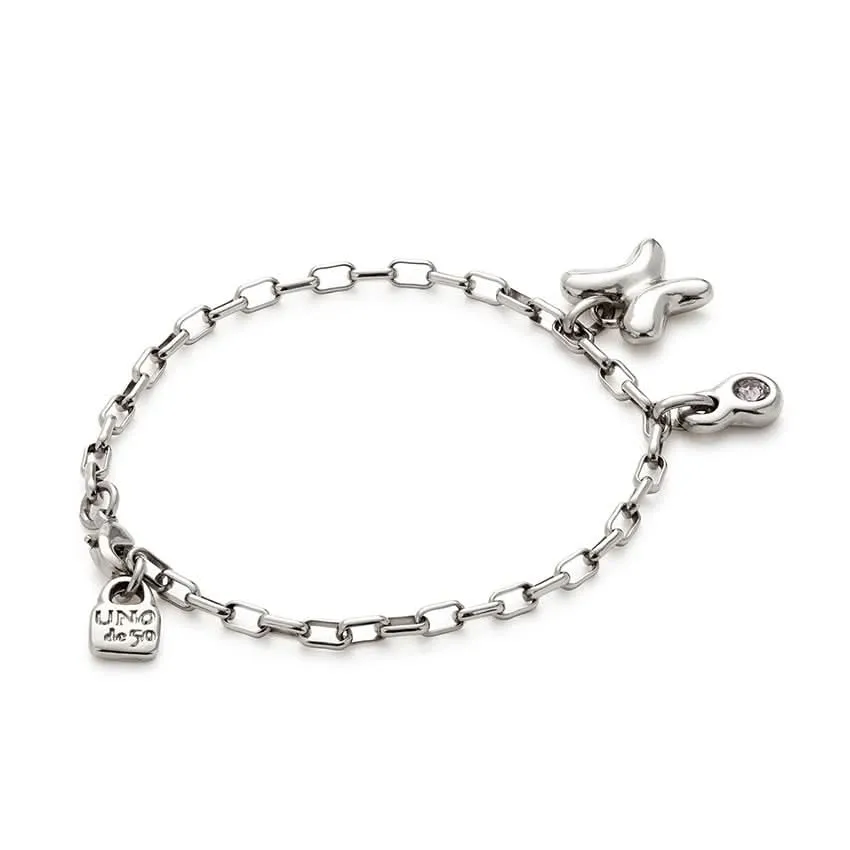 Bracelet Unico Violet en Argent Sterling Plaqué PUL2570MORMTL0 Unode50 Bijoux et Accessoires