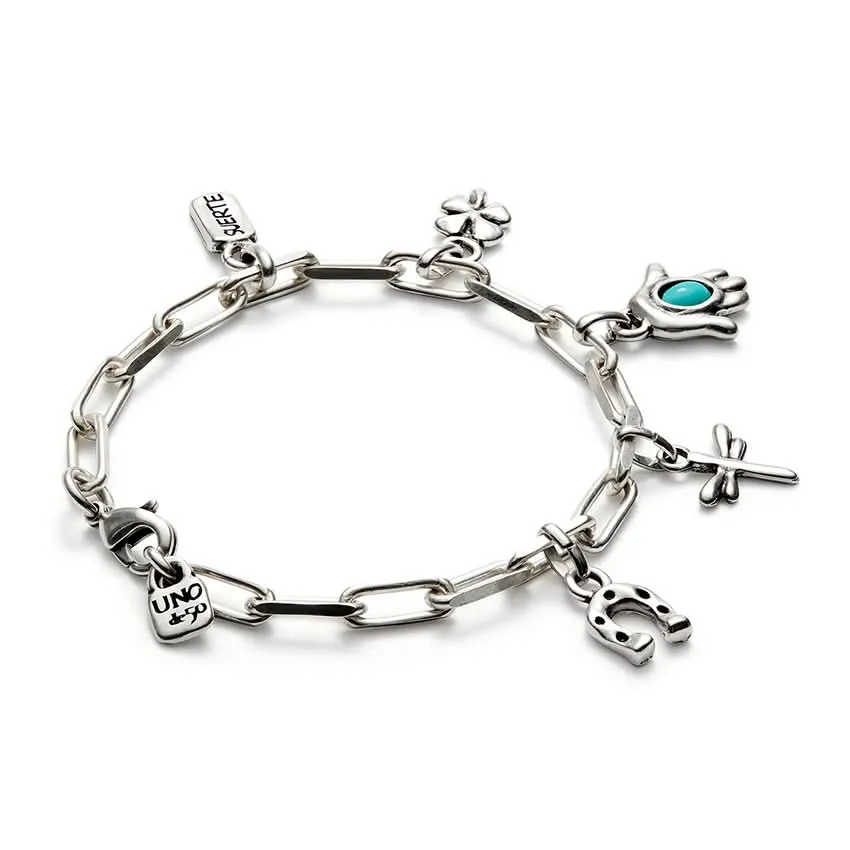 Bracelet en Argent Sterling Plaqué Ser Unico Turquoise PUL2565TQSMTL0 Unode50 Bijoux et Accessoires