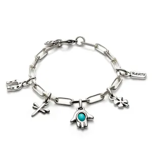 Bracelet en Argent Sterling Plaqué Ser Unico Turquoise PUL2565TQSMTL0 Unode50 Bijoux et Accessoires