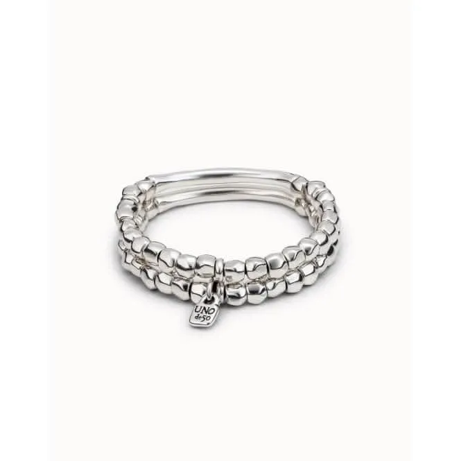 Bracelet en métal argenté Tandem Unode50 Bijoux et Accessoires