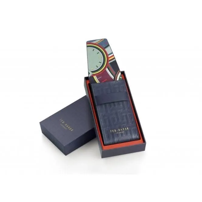 Montre pour Hommes Ted Baker Cadran Noir Bracelet en Cuir Véritable Noir BKPCSF905