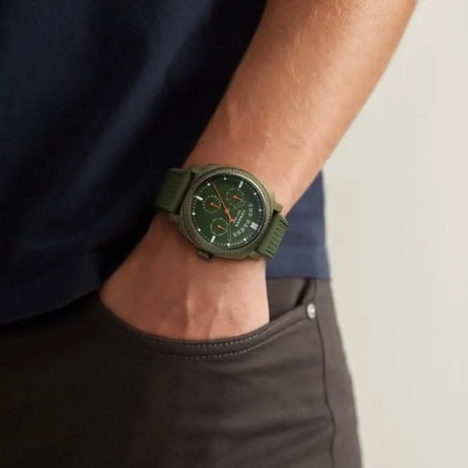 Montre Ted Baker Gents Caine en silicone vert BKPCNS309