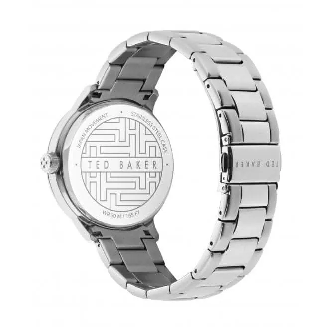 Montre Ted Baker Gents Cosmop en acier inoxydable avec cadran argenté BKPCSF111