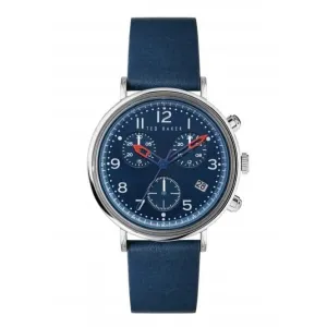 Montre Ted Baker Gents Mimosaa Chrono en cuir bleu BKPMMF127