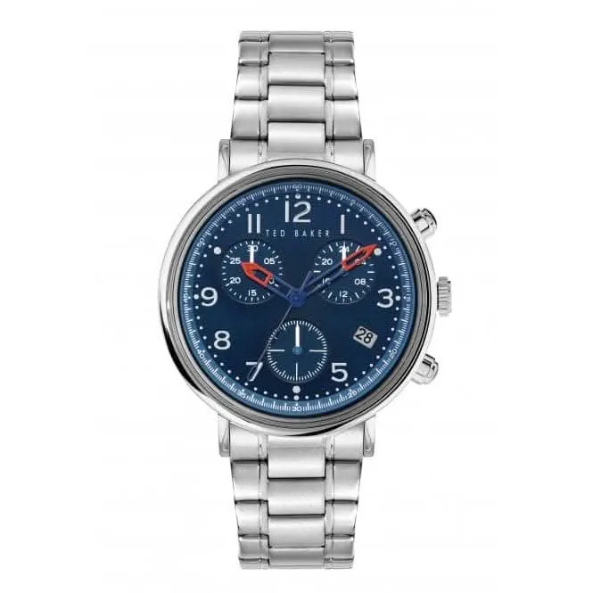 Montre Ted Baker Gents Mimosaa Chrono en acier inoxydable finition argentée BKPMMF123