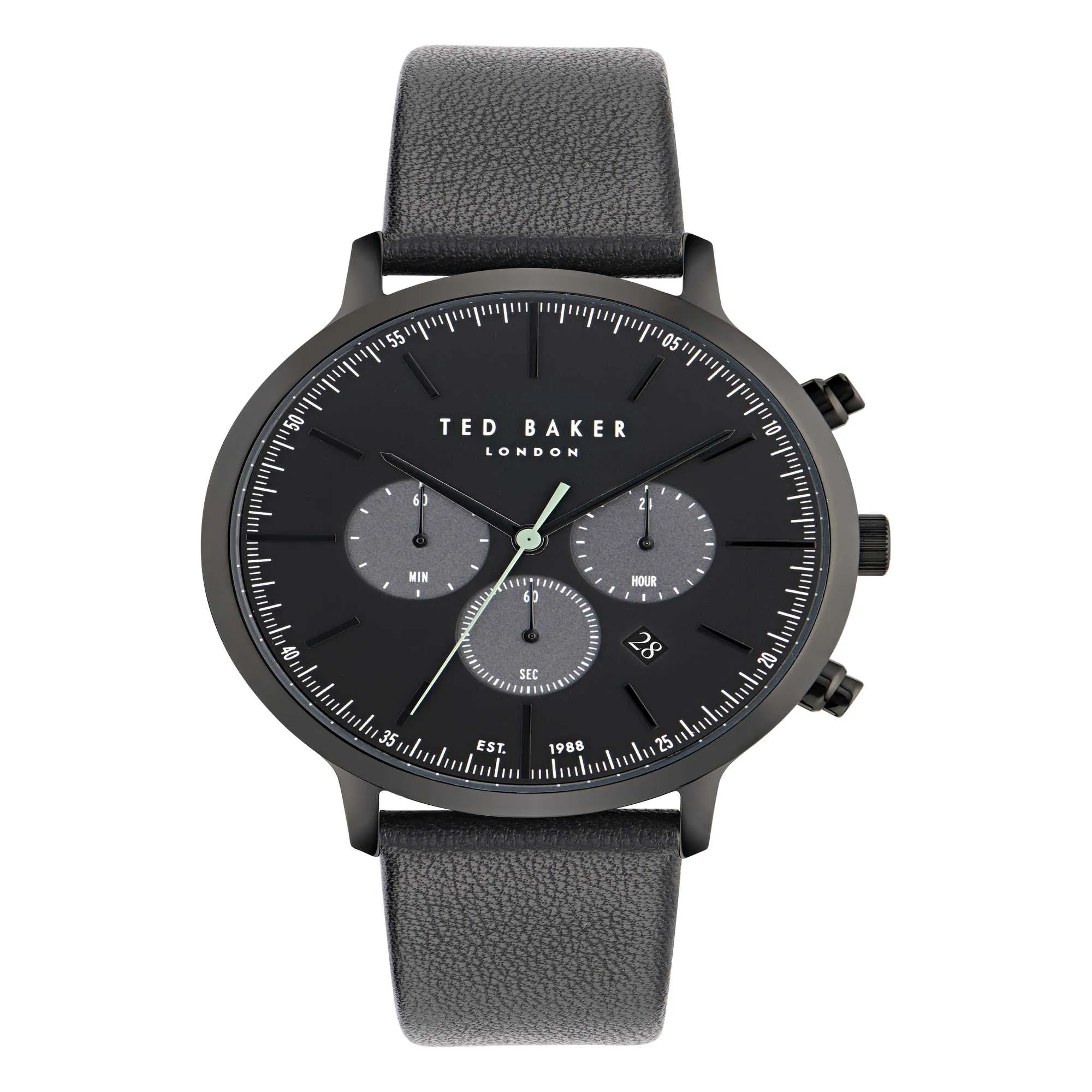 Montre Ted Baker pour Homme en Cuir Noir Intemporel BKPHAF404
