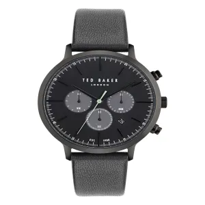 Montre Ted Baker pour Homme en Cuir Noir Intemporel BKPHAF404