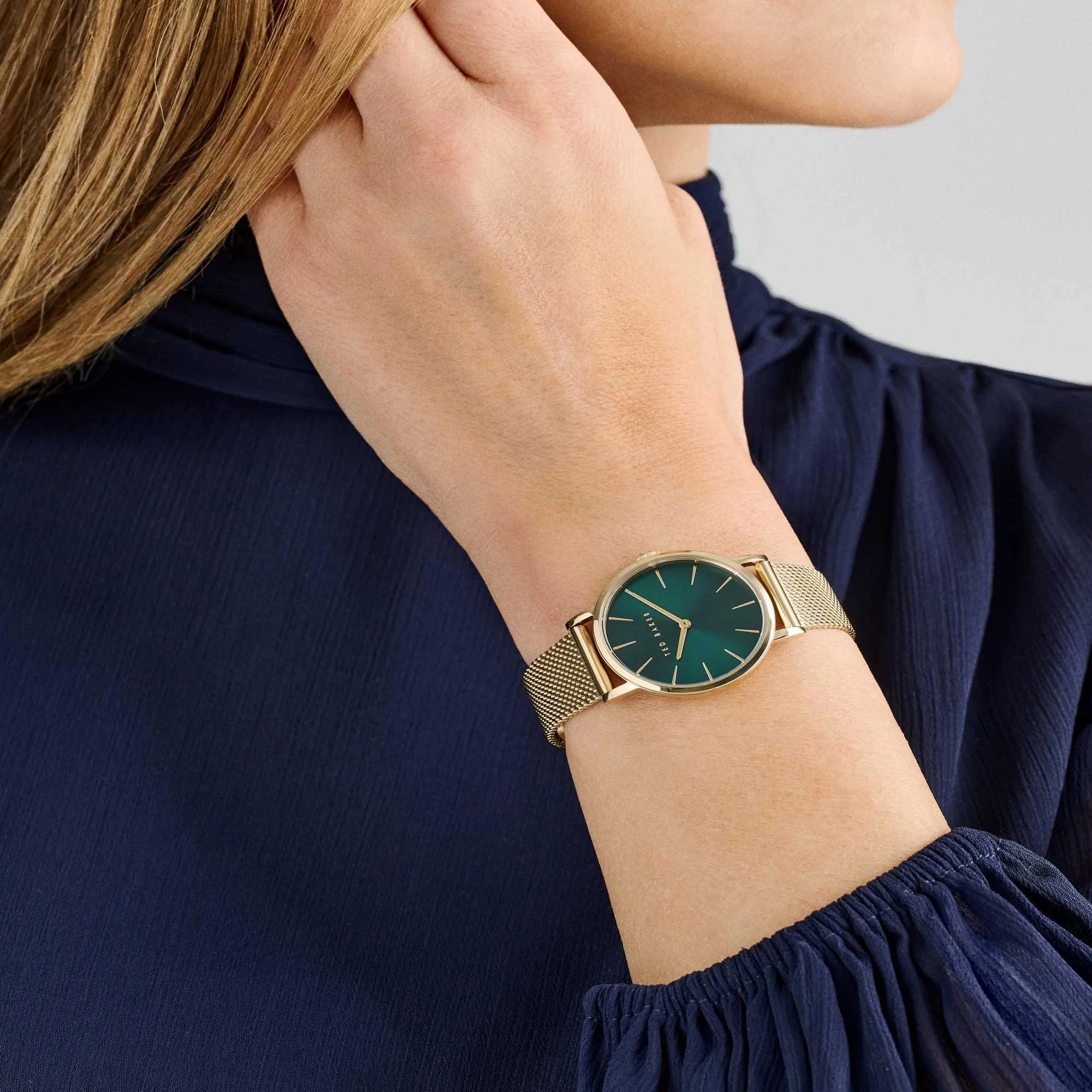 Ted Baker Montre Classique Chic en Acier Vert pour Femme BKPSTF411
