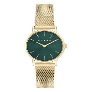 Ted Baker Montre Classique Chic en Acier Vert pour Femme BKPSTF411