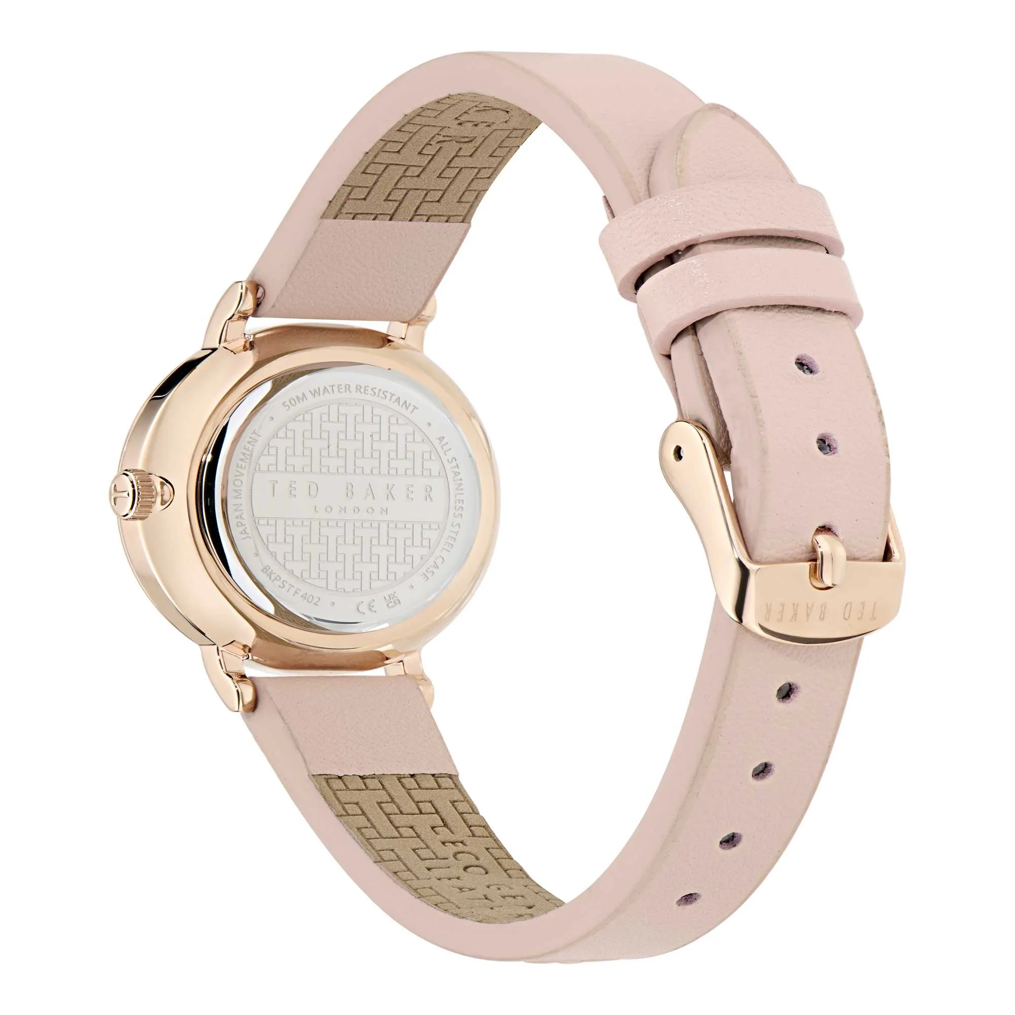 Ted Baker Ladies Classic Chic Montre en Cuir Rose BKPSTF402