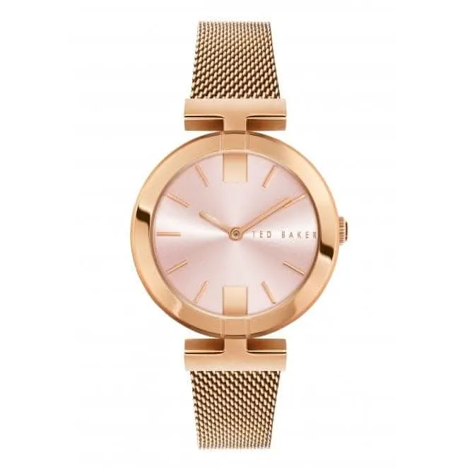 Ted Baker Ladies Darbey Montre en Acier Inoxydable Ton Or Rose BKPDAF204