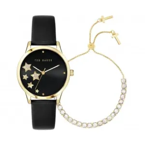 Ted Baker Ladies Fitzrovia Stars Montre en acier inoxydable noir BKGFW2217