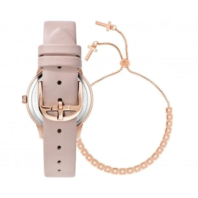 Montre Ted Baker Ladies Fitzrovia Stars en acier inoxydable rose BKGFW2218