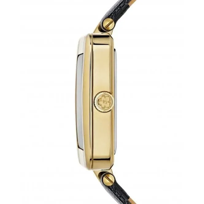 Ted Baker Ladies Mayse en Cuir Noir Montre BKPMSS301