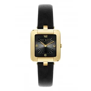 Ted Baker Ladies Mayse en Cuir Noir Montre BKPMSS301