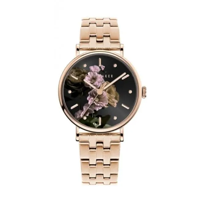 Montre pour femme Ted Baker en acier inoxydable ton or rose BKPPHF306