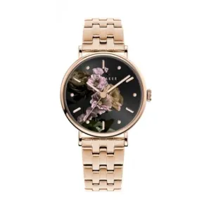 Montre pour femme Ted Baker en acier inoxydable ton or rose BKPPHF306