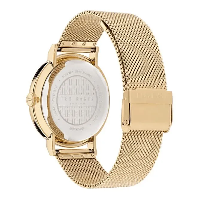 Montre pour homme Ted Baker Phylipa intemporelle en ton or BKPPGS404