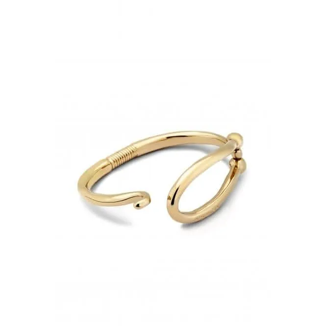 Bracelet rigide pour adolescent plaqué or 18 carats avec grands maillons intérieurs PUL2417ORO Unode50 Bijoux et accessoires