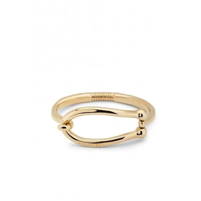 Bracelet rigide pour adolescent plaqué or 18 carats avec grands maillons intérieurs PUL2417ORO Unode50 Bijoux et accessoires