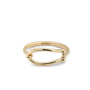 Bracelet rigide pour adolescent plaqué or 18 carats avec grands maillons intérieurs PUL2417ORO Unode50 Bijoux et accessoires