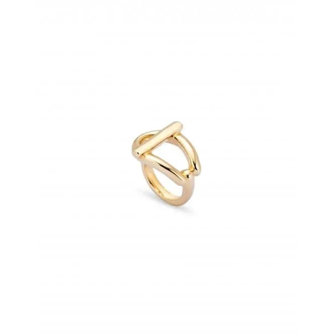 Bague plaquée or 18k pour adolescent ANI0807ORO Unode50 Bijoux et accessoires