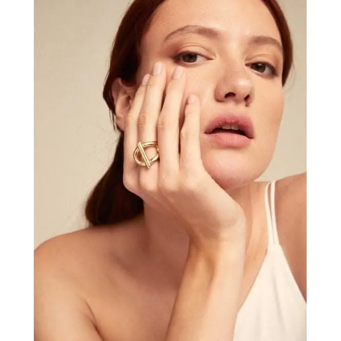 Bague plaquée or 18k pour adolescent ANI0807ORO Unode50 Bijoux et accessoires