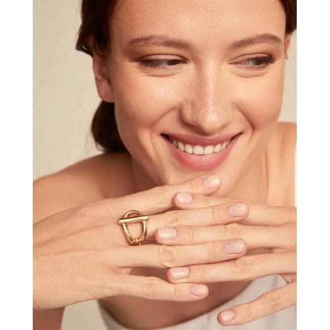 Bague plaquée or 18k pour adolescent ANI0807ORO Unode50 Bijoux et accessoires