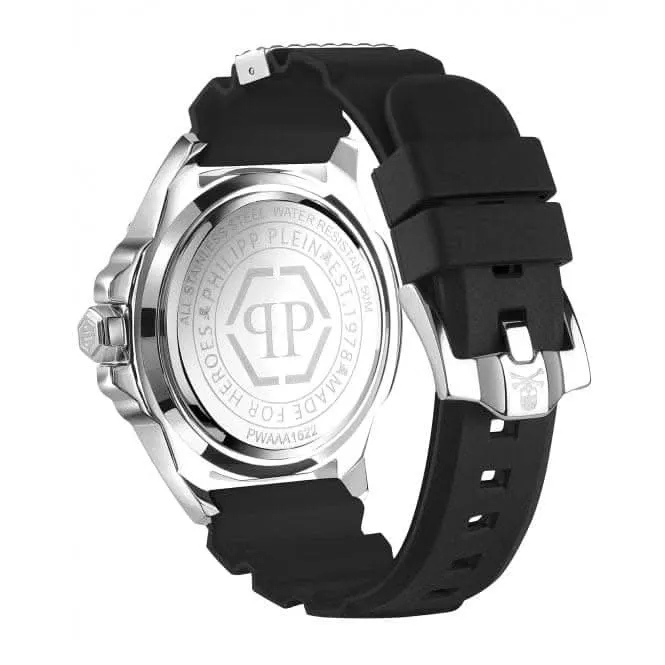 La montre homme Skull en acier carbone noir PWAAA1622