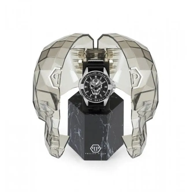 La montre homme Skull en acier carbone noir PWAAA1622
