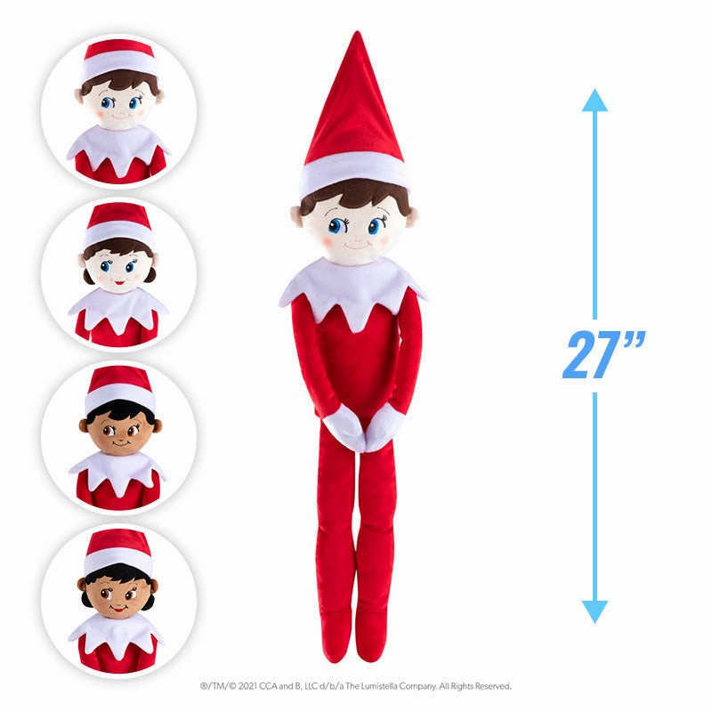 The Elf on the Shelf Plushee Pals Huggable - Boy - Dark Tone 27"