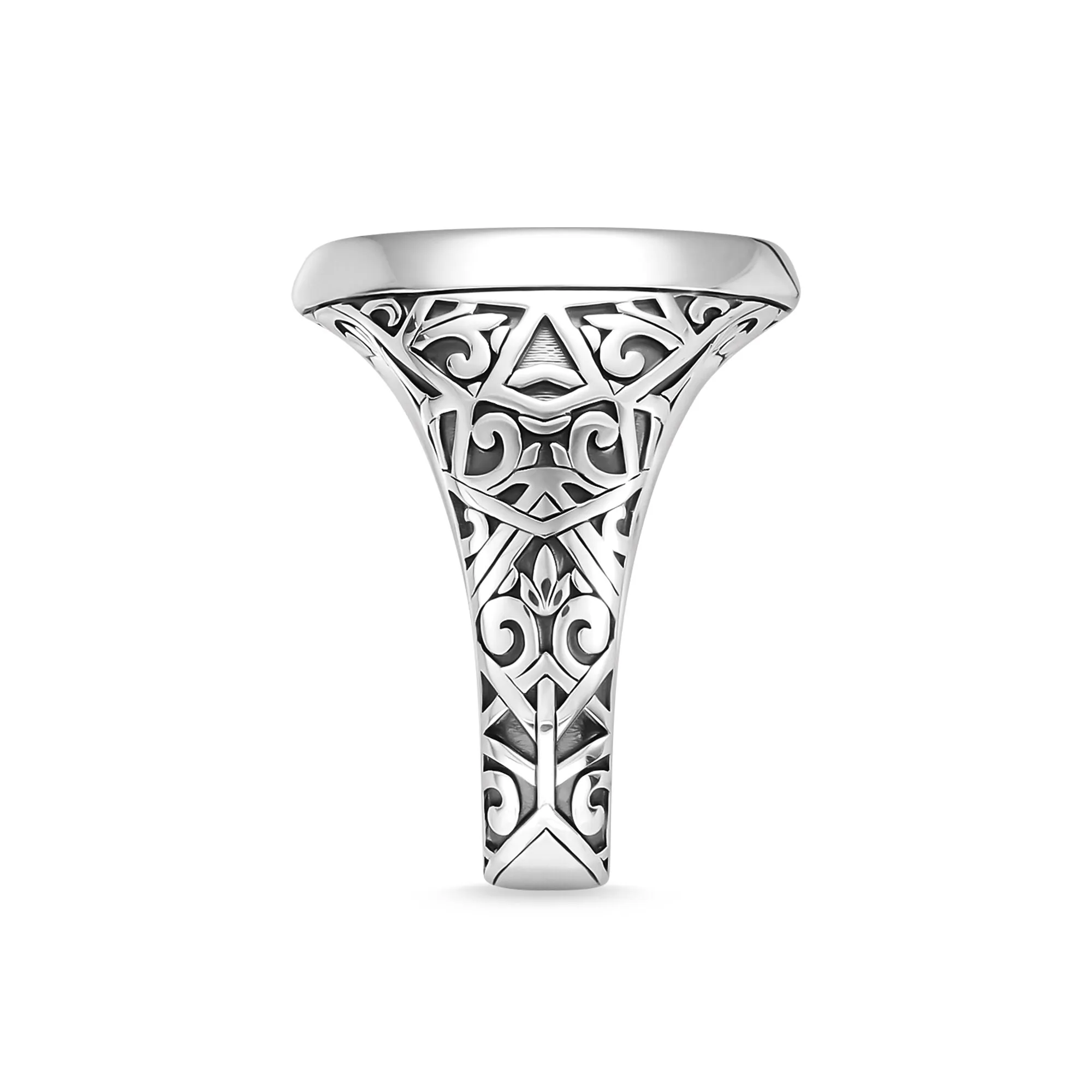 Thomas Sabo Bijoux Thomas Sabo Rebel At Heart Bague chevalière en argent sterling avec onyx noir
