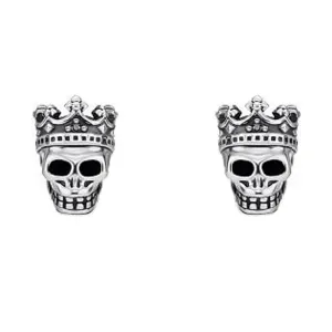 Thomas Sabo Bijoux Thomas Sabo Boutons d'oreilles en argent sterling Tête de mort royale