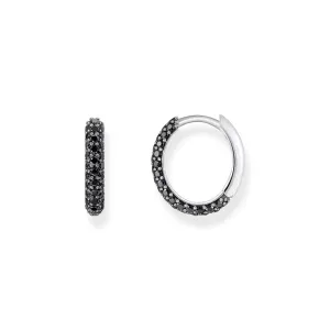 Boucles d'oreilles pour femmes Thomas Sabo - Boucles d'oreilles à clous avec zircone noire pavée