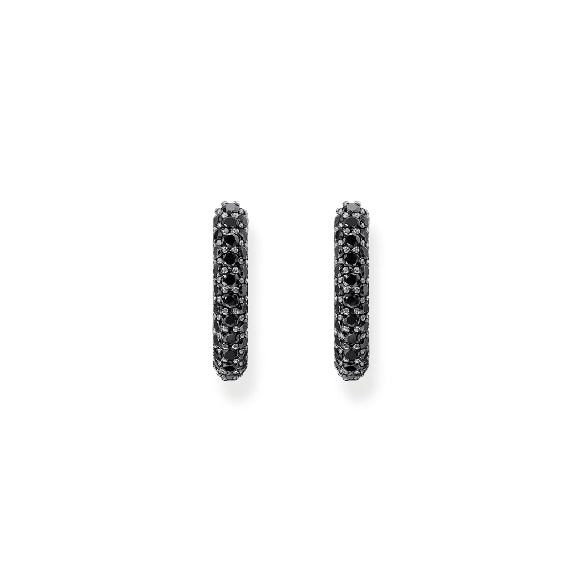Boucles d'oreilles pour femmes Thomas Sabo - Boucles d'oreilles à clous avec zircone noire pavée