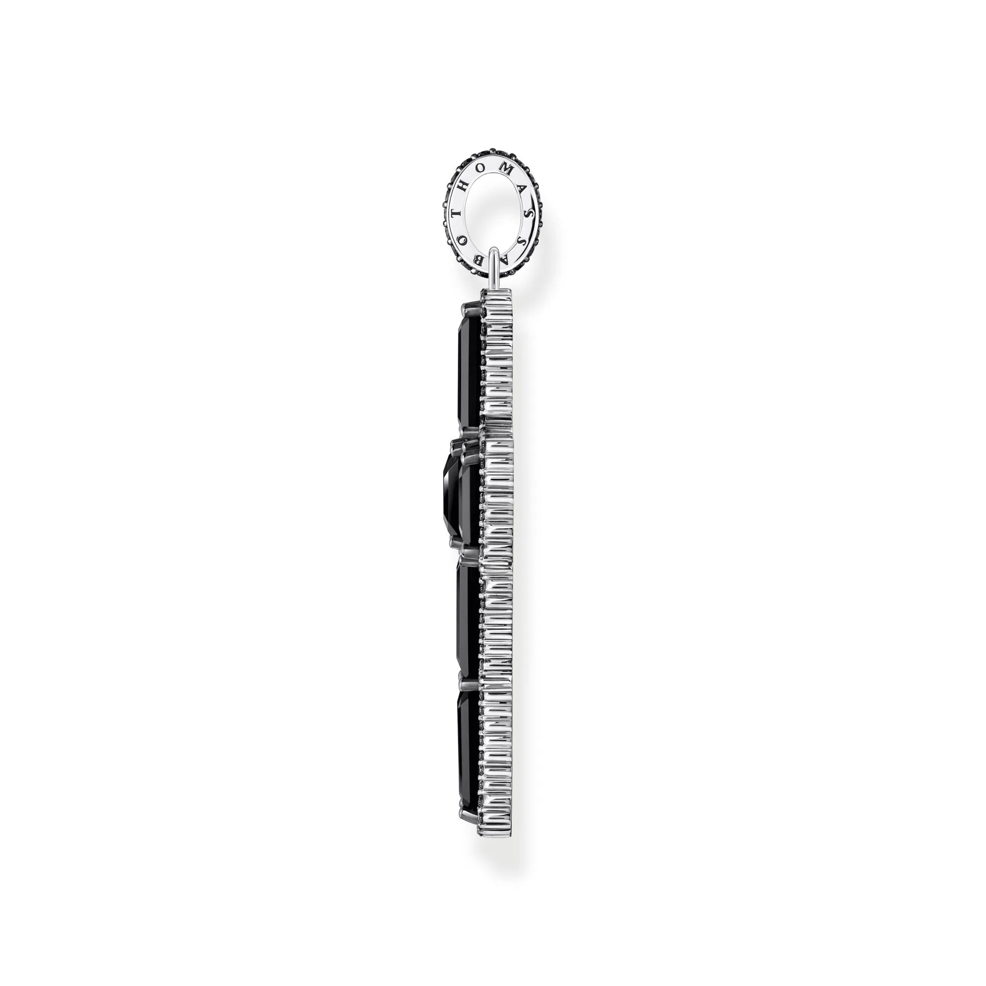 Pendentif croix Thomas Sabo pour femmes avec zirconia noir