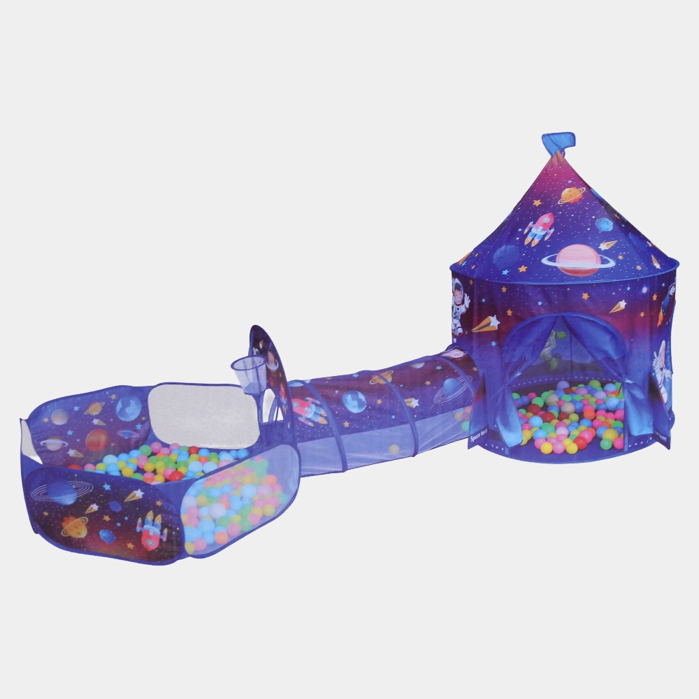 Three-in-One Space Yurt, Round Passage, and Ball Pool
