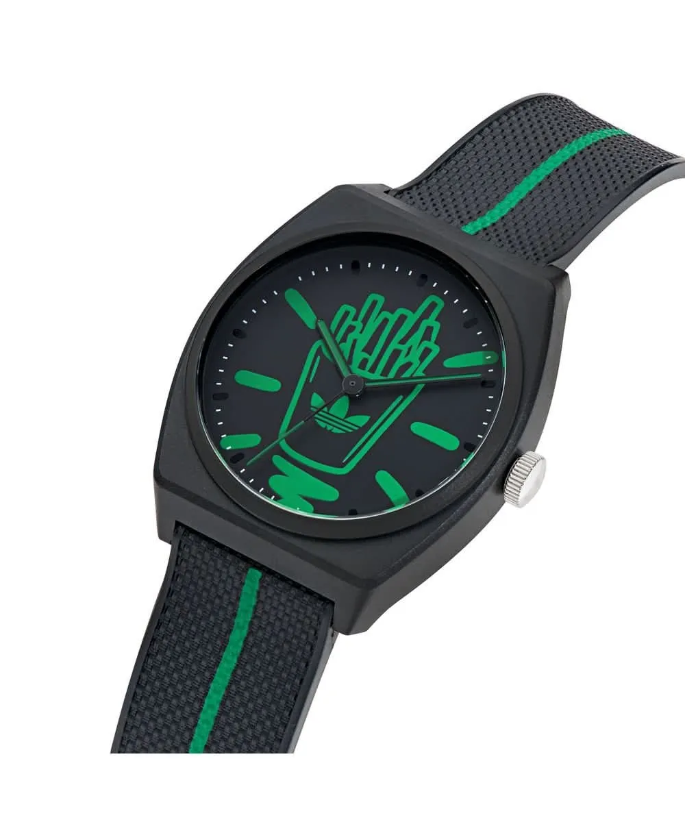 Projet Unisexe Deux Montre Noire AOST25040
