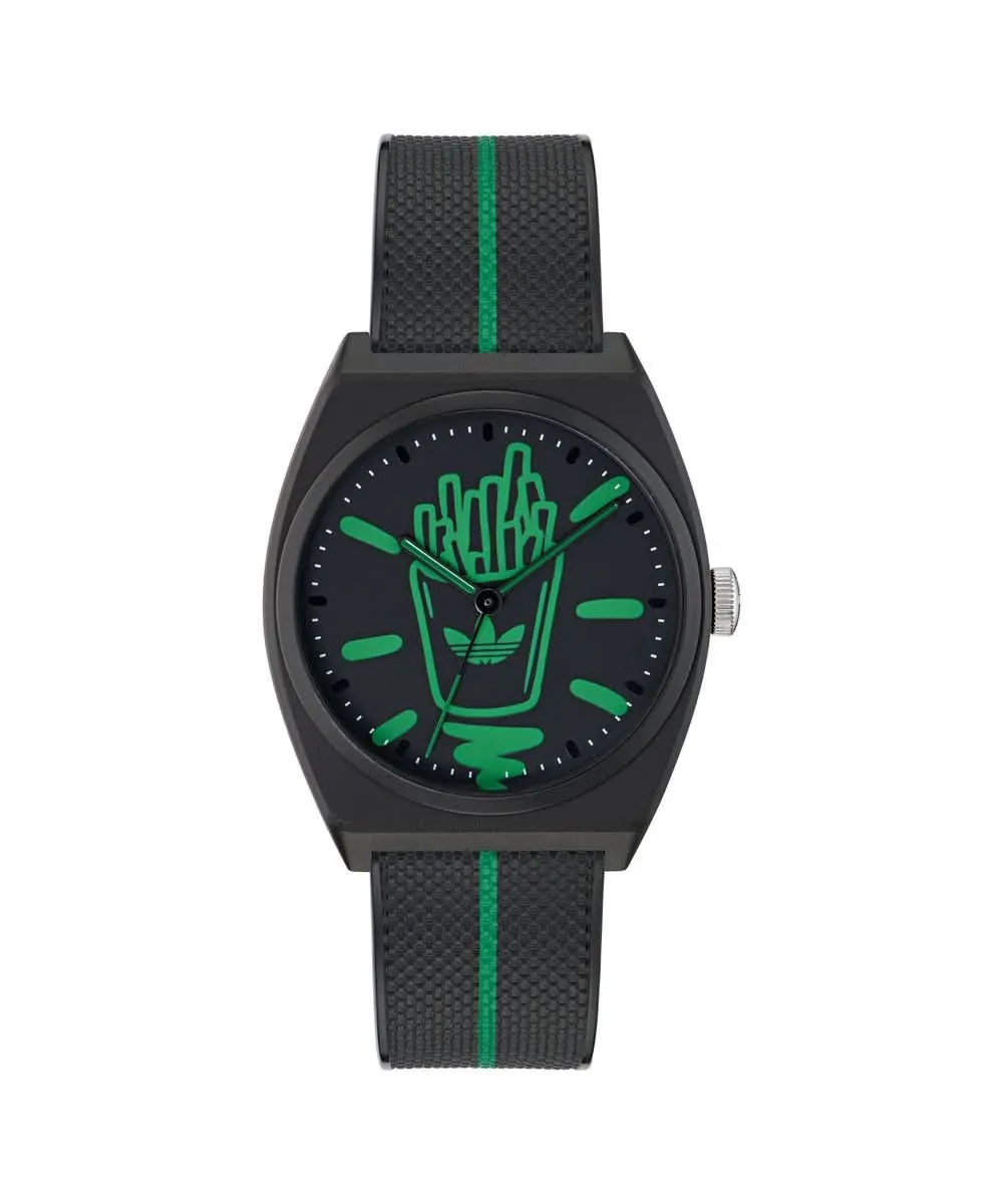 Projet Unisexe Deux Montre Noire AOST25040